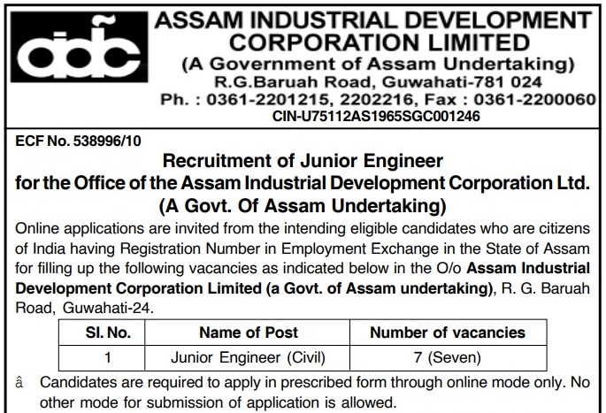 AIDC Recruitment 2024 Notification